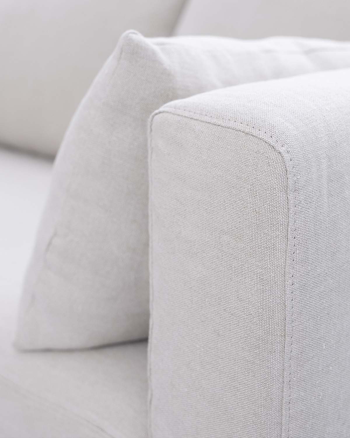 Canapé Box - Beige design Maison Sarah Lavoine Beige Lin 220 cm 85 cm 6