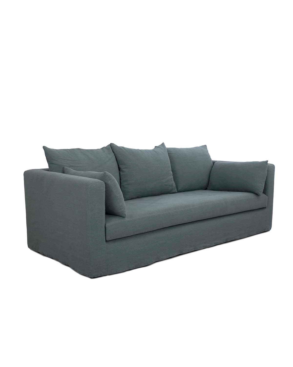 Canape Box - Bleu Orage design Maison Sarah Lavoine Bleu Orage Lin 250 cm 85 cm 2