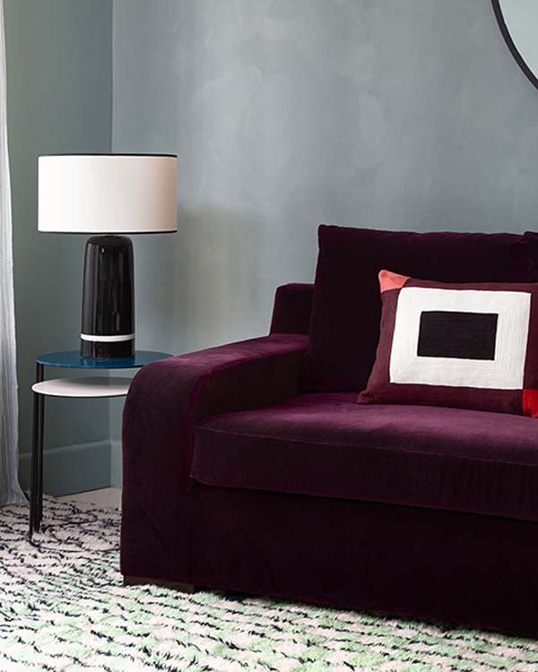 Canapé Luna - Violet design Maison Sarah Lavoine Violet Velours 300 cm 88 cm 8