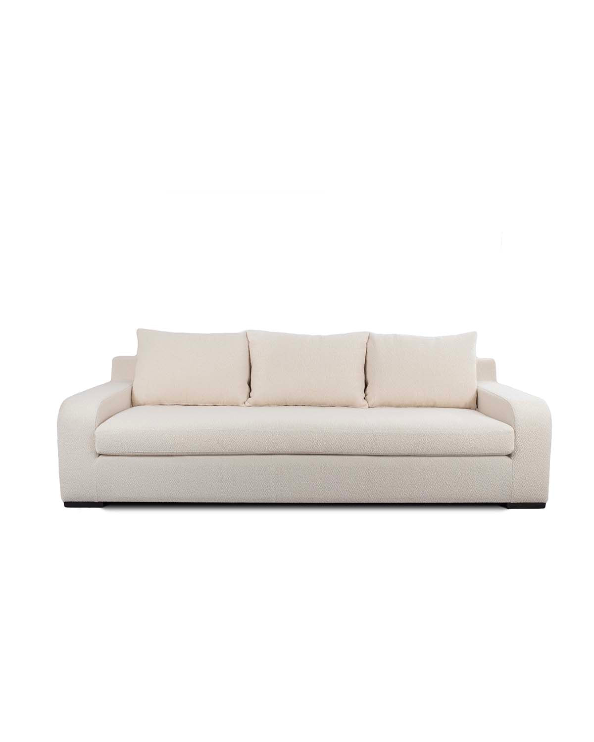 Canapé Luna - Ecru design Maison Sarah Lavoine Ecru Laine bouclée 270 cm 88 cm 1