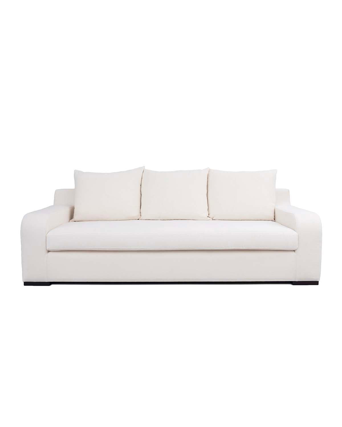 Canapé Luna - Blanc design Maison Sarah Lavoine Blanc Lin 230 cm 88 cm 1