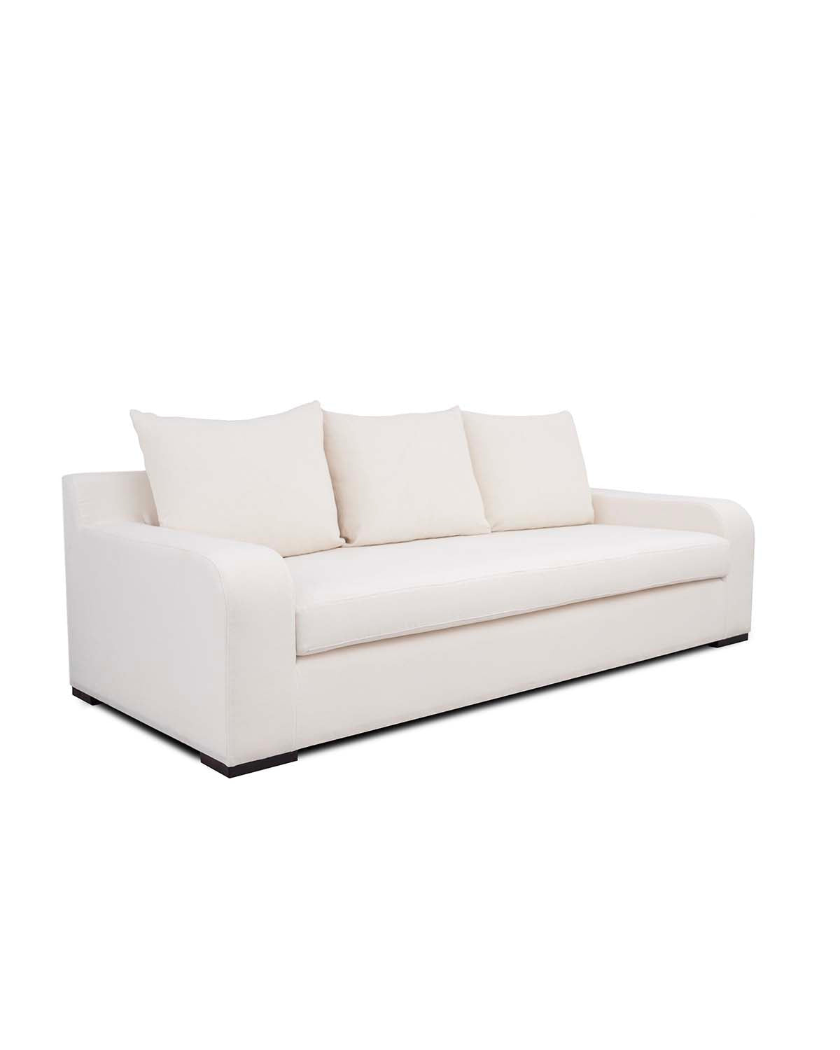 Canapé Luna - Blanc design Maison Sarah Lavoine Blanc Lin 230 cm 88 cm 2