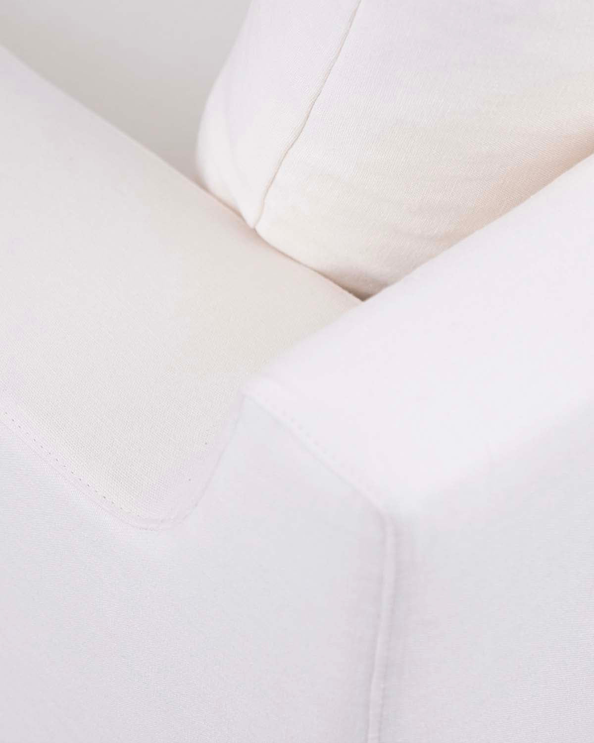 Canapé Luna - Blanc design Maison Sarah Lavoine Blanc Lin 230 cm 88 cm 6