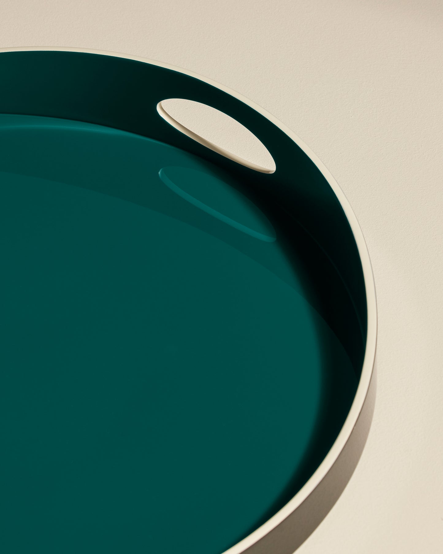 Plateau Basile - Bleu Sarah design Maison Sarah Lavoine Bleu Sarah Bois laqué   2