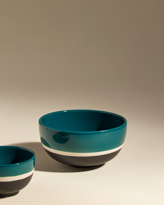 Saladier Sicilia - Bleu Sarah haut de gamme Maison Sarah Lavoine Bleu Sarah Céramique 4