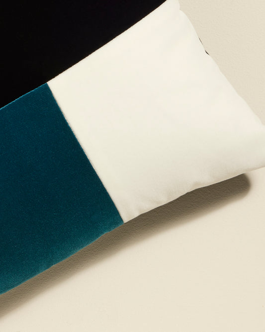 Coussin Echec et Mat - Bleu Sarah design Maison Sarah Lavoine Bleu Sarah Velours 50 cm 30 cm 2