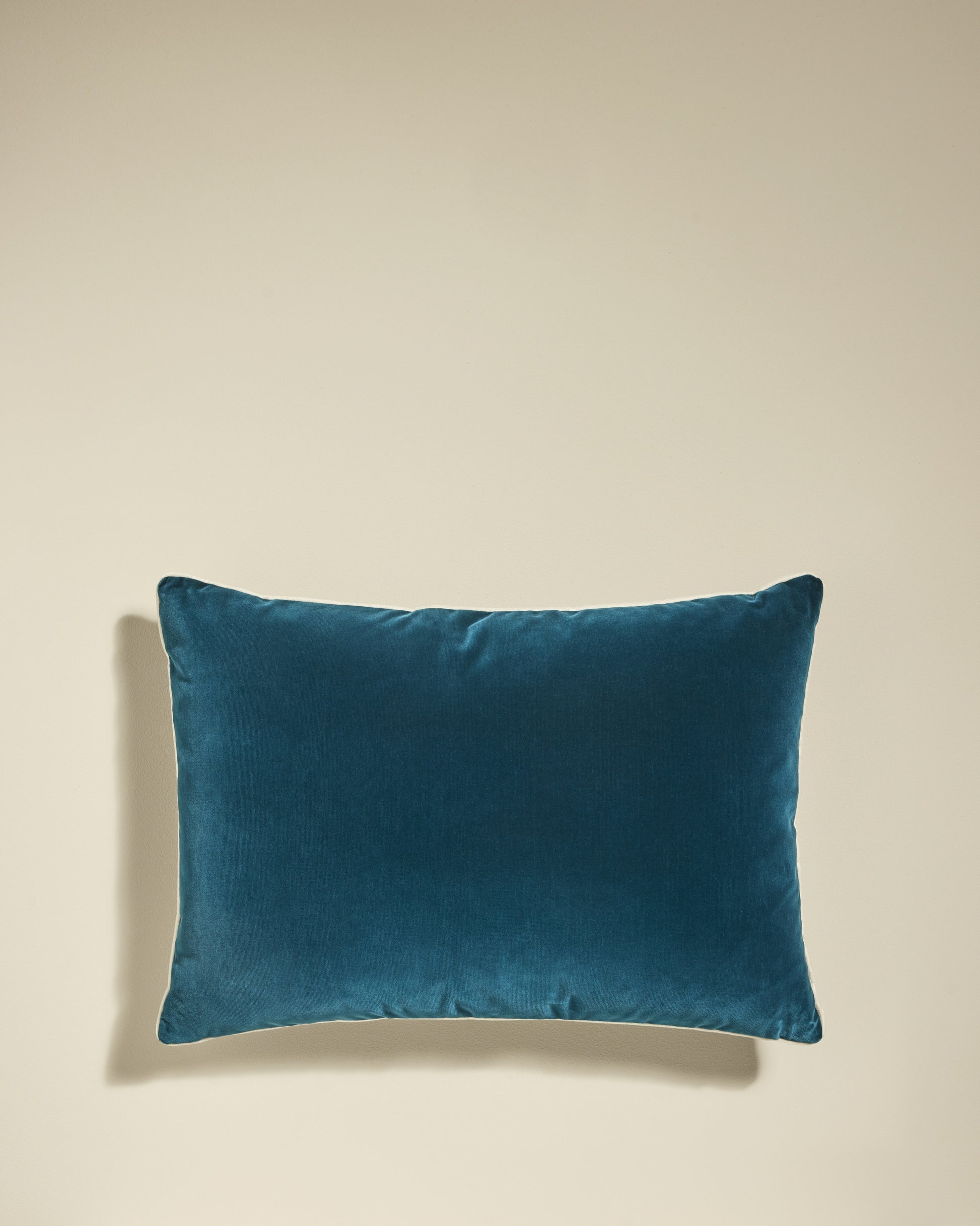 Coussin Double Jeu - Bleu Sarah design Maison Sarah Lavoine Bleu Sarah Velours 55 cm 40 cm 2