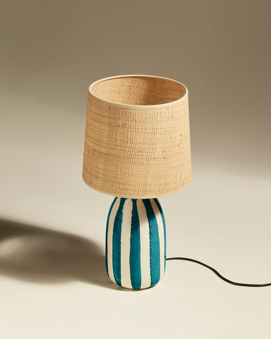 Lampe de table Palmaria - Bleu Sarah design Maison Sarah Lavoine Bleu Sarah Céramique 46 cm 2