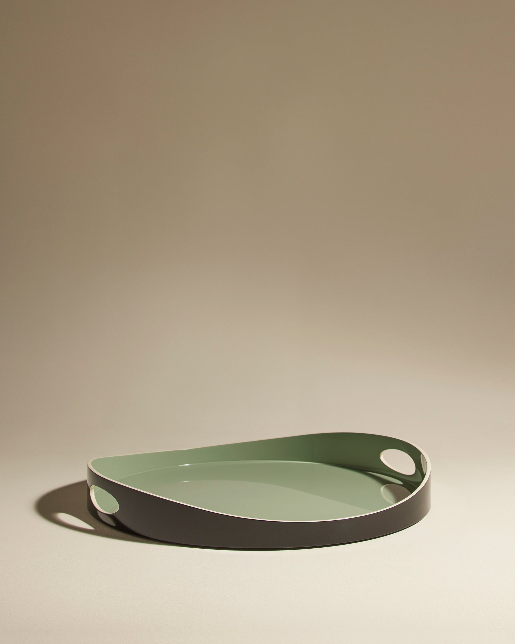 Plateau Basile - Pousse de Tilleul design Maison Sarah Lavoine Pousse de Tilleul Bois laqué   1