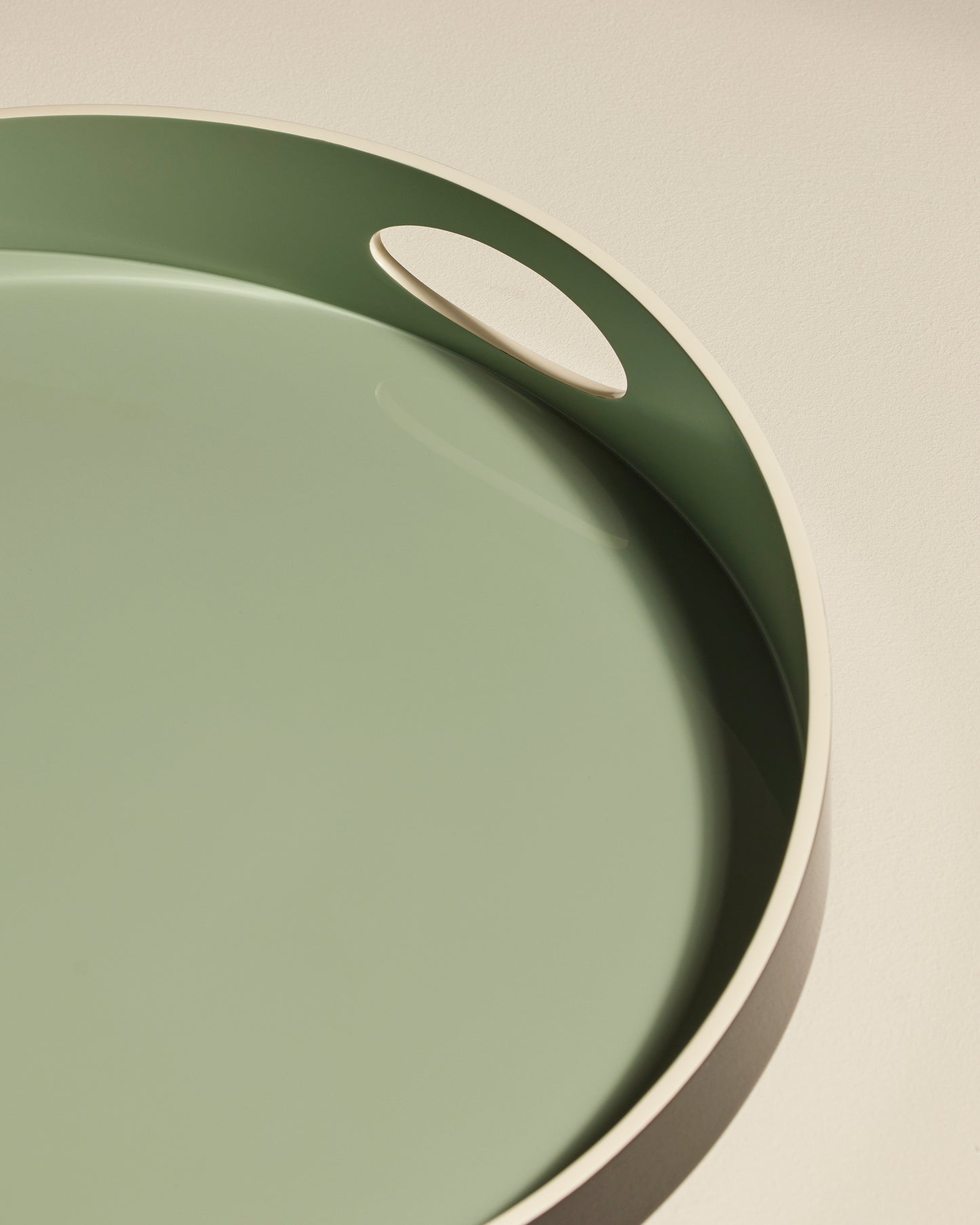 Plateau Basile - Pousse de Tilleul design Maison Sarah Lavoine Pousse de Tilleul Bois laqué   2