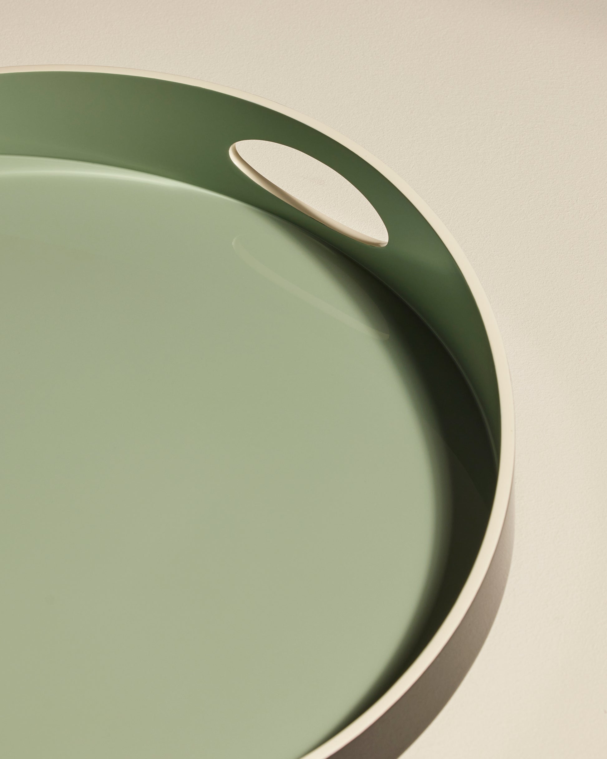 Plateau Basile - Pousse de Tilleul design Maison Sarah Lavoine Pousse de Tilleul Bois laqué   2