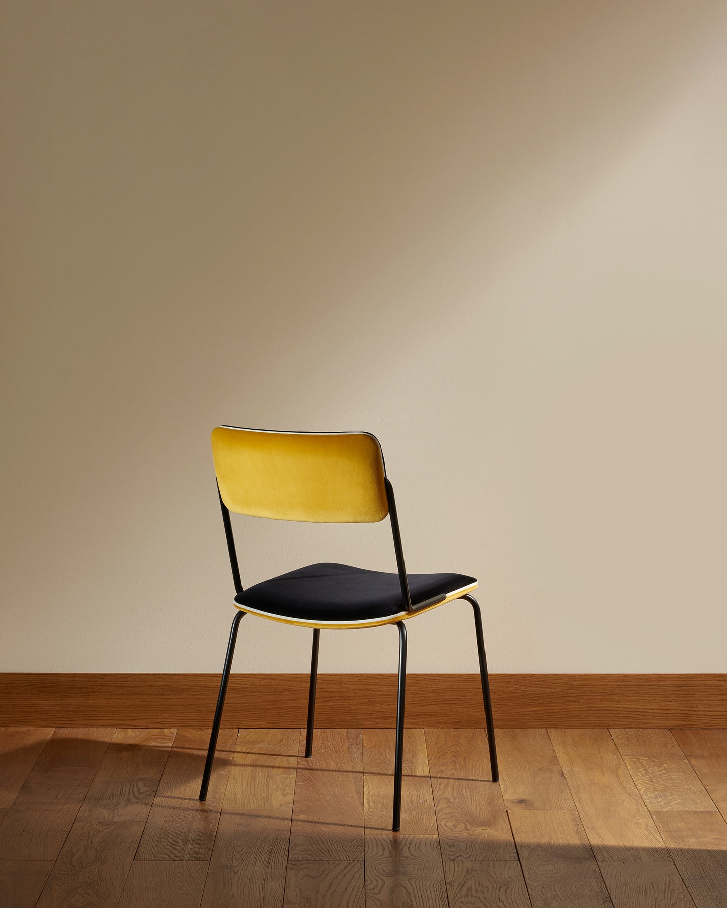 Double Game Chair - Ocher design Maison Sarah Lavoine Ocher Velvet 45 cm 85 cm 4
