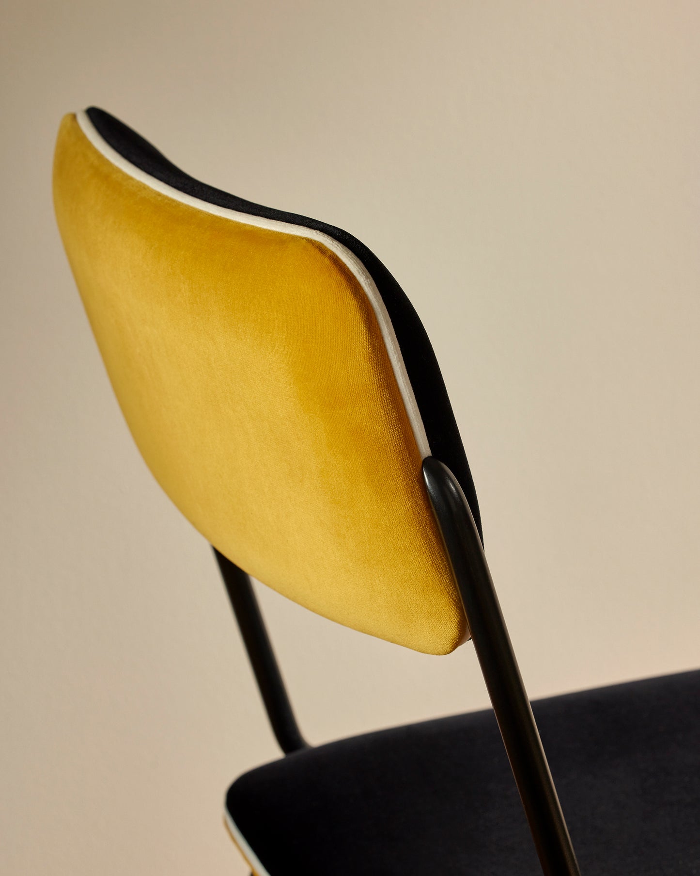 Chaise Double Jeu - Ocre design Maison Sarah Lavoine Ocre Velours 45 cm 85 cm 2