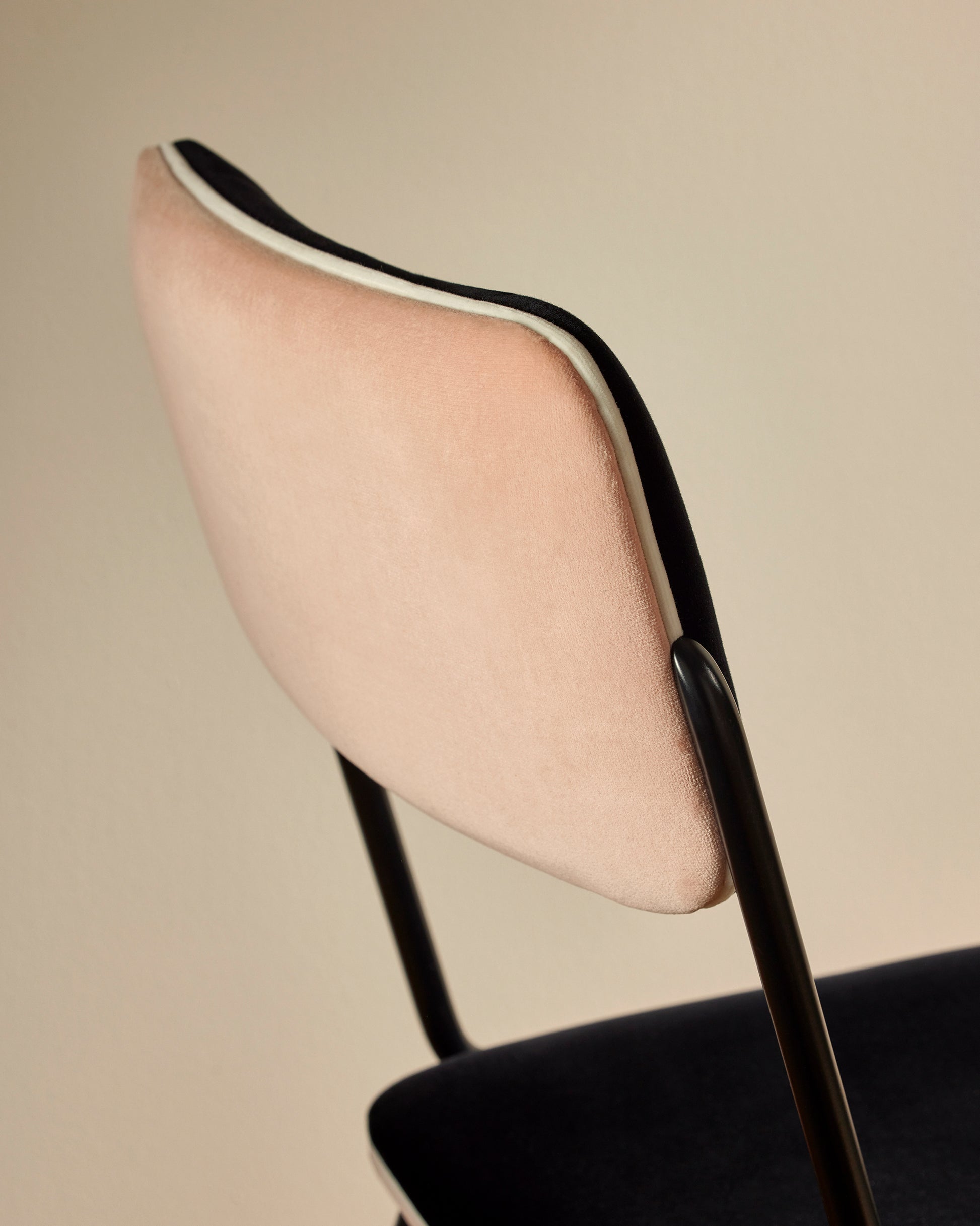 Chaise Double Jeu - Rose design Maison Sarah Lavoine Rose Velours 45 cm 85 cm 2