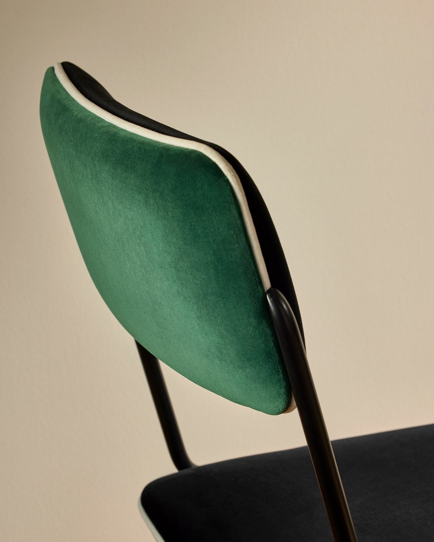 Chaise Double Jeu - Vert design Maison Sarah Lavoine Vert Velours 45 cm 85 cm 2