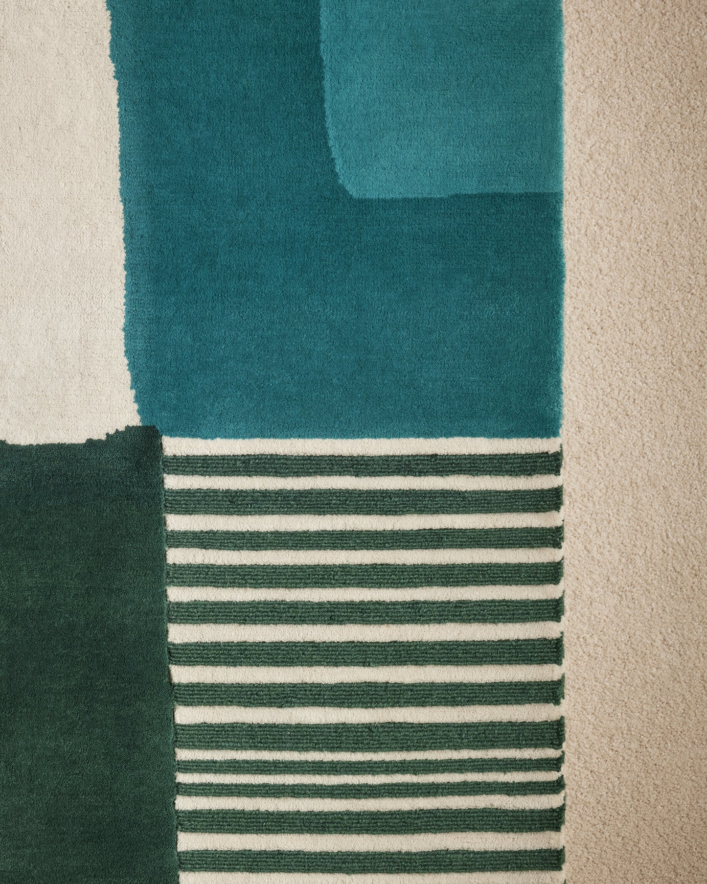 Tapis Boro - Crème design Maison Sarah Lavoine Crème Laine Petit 170 cm | Moyen 200 cm Petit 240 cm | Moyen 300 cm 4