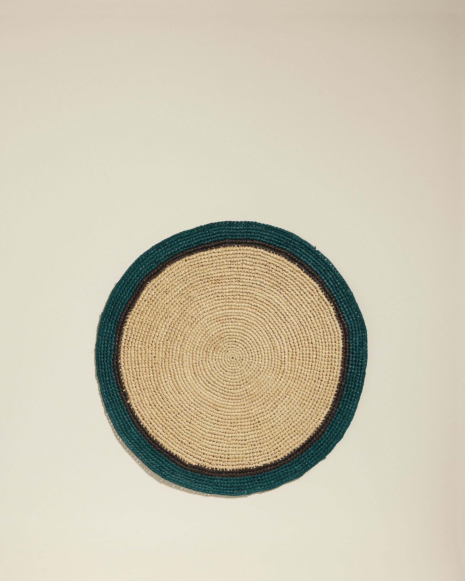 Set de table Globe - Naturel / Bleu Sarah design Maison Sarah Lavoine Naturel / Bleu Sarah Raphia   1