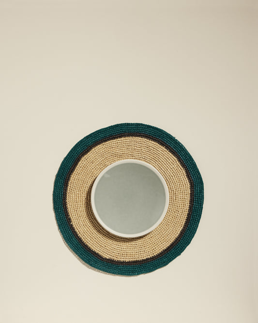Set de table Globe - Naturel / Bleu Sarah design Maison Sarah Lavoine Naturel / Bleu Sarah Raphia 3
