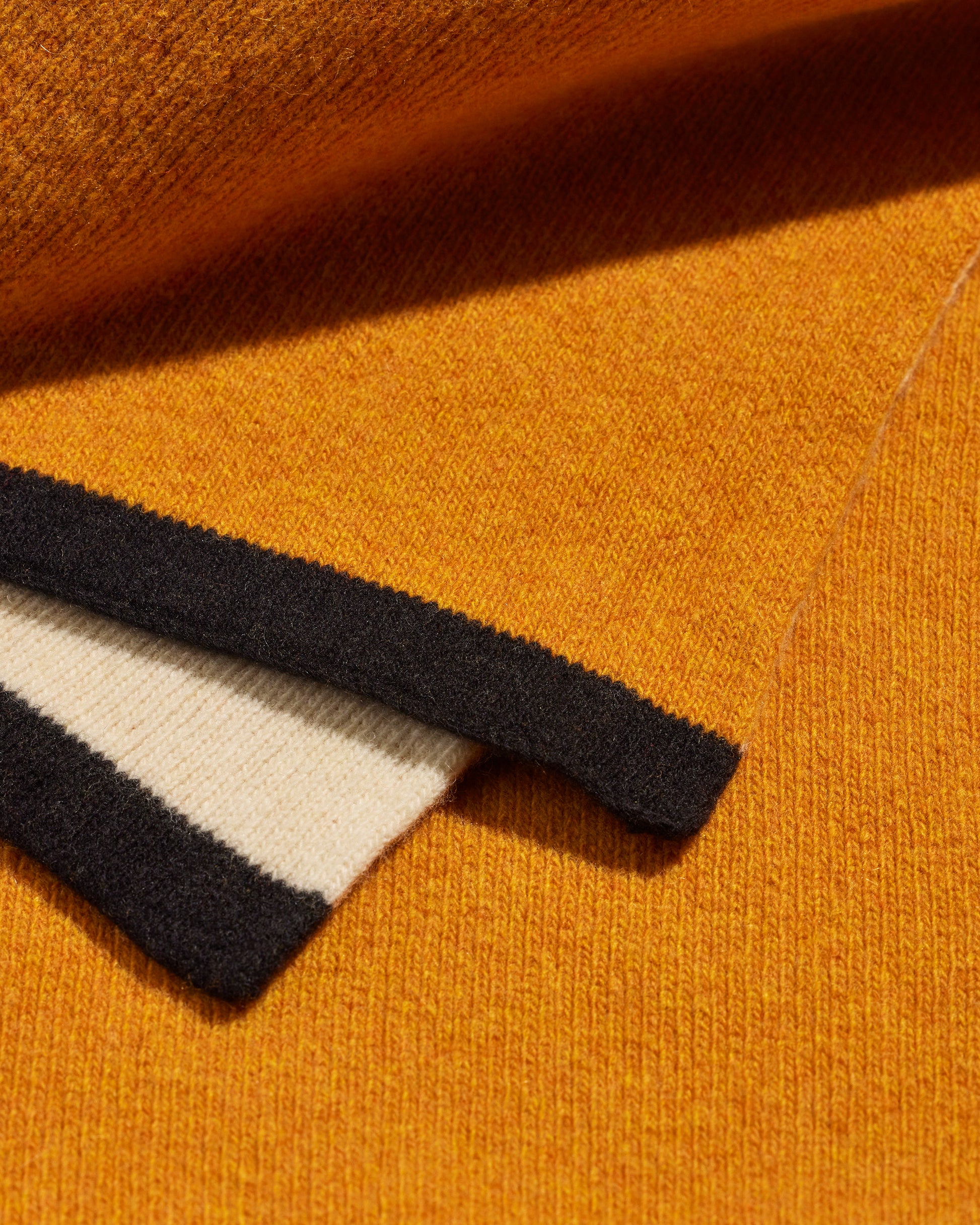 Plaid Double Jeu - Ocre luxe Maison Sarah Lavoine Ocre Laine 170 cm 130 cm 3