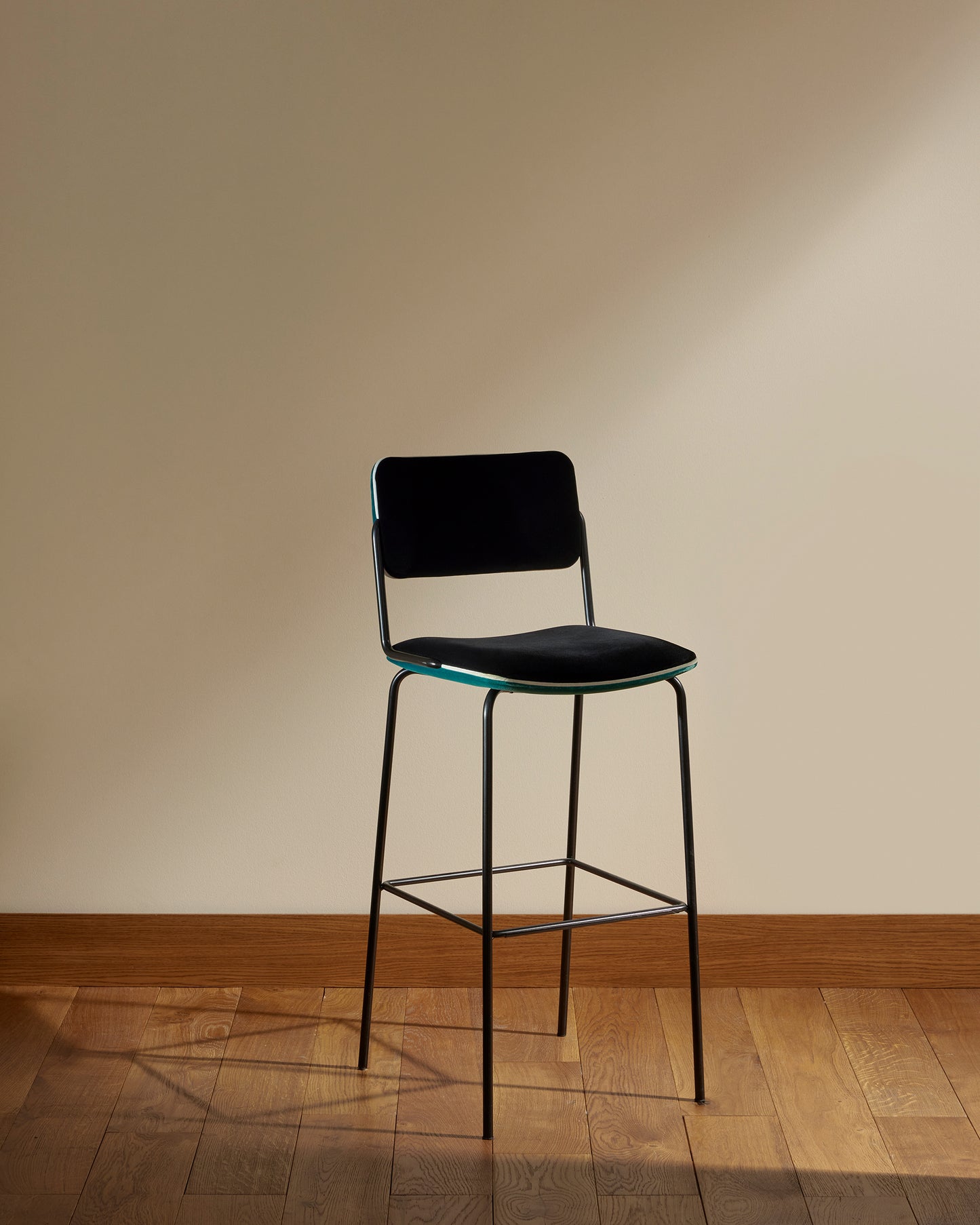 Chaise de bar Double Jeu - Bleu Sarah design Maison Sarah Lavoine Bleu Sarah Velours 51 cm 106 cm 3