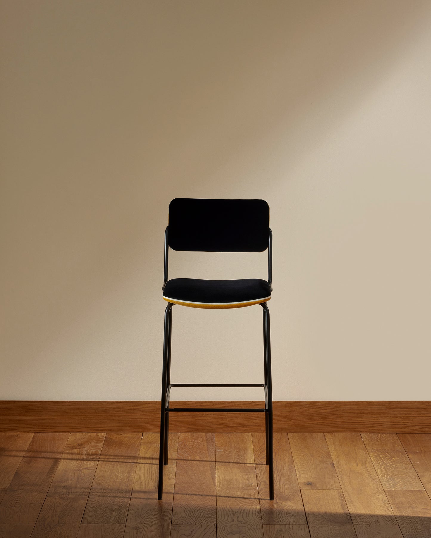 Chaise de bar Double Jeu - Ocre design Maison Sarah Lavoine Ocre Velours 51 cm 106 cm 1