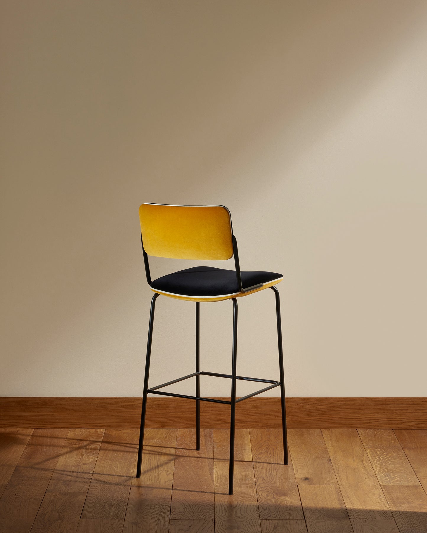 Chaise de bar Double Jeu - Ocre design Maison Sarah Lavoine Ocre Velours 51 cm 106 cm 4