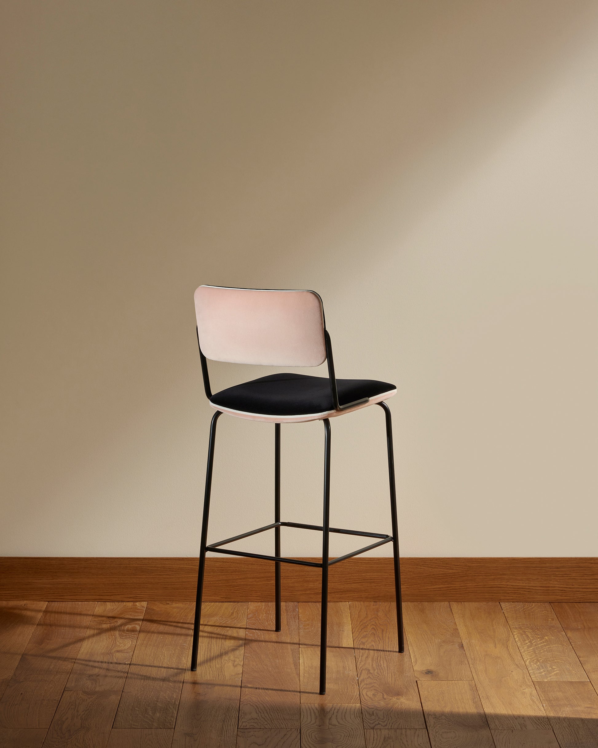 Chaise de bar Double Jeu - Rose design Maison Sarah Lavoine Rose Velours 51 cm 106 cm 4