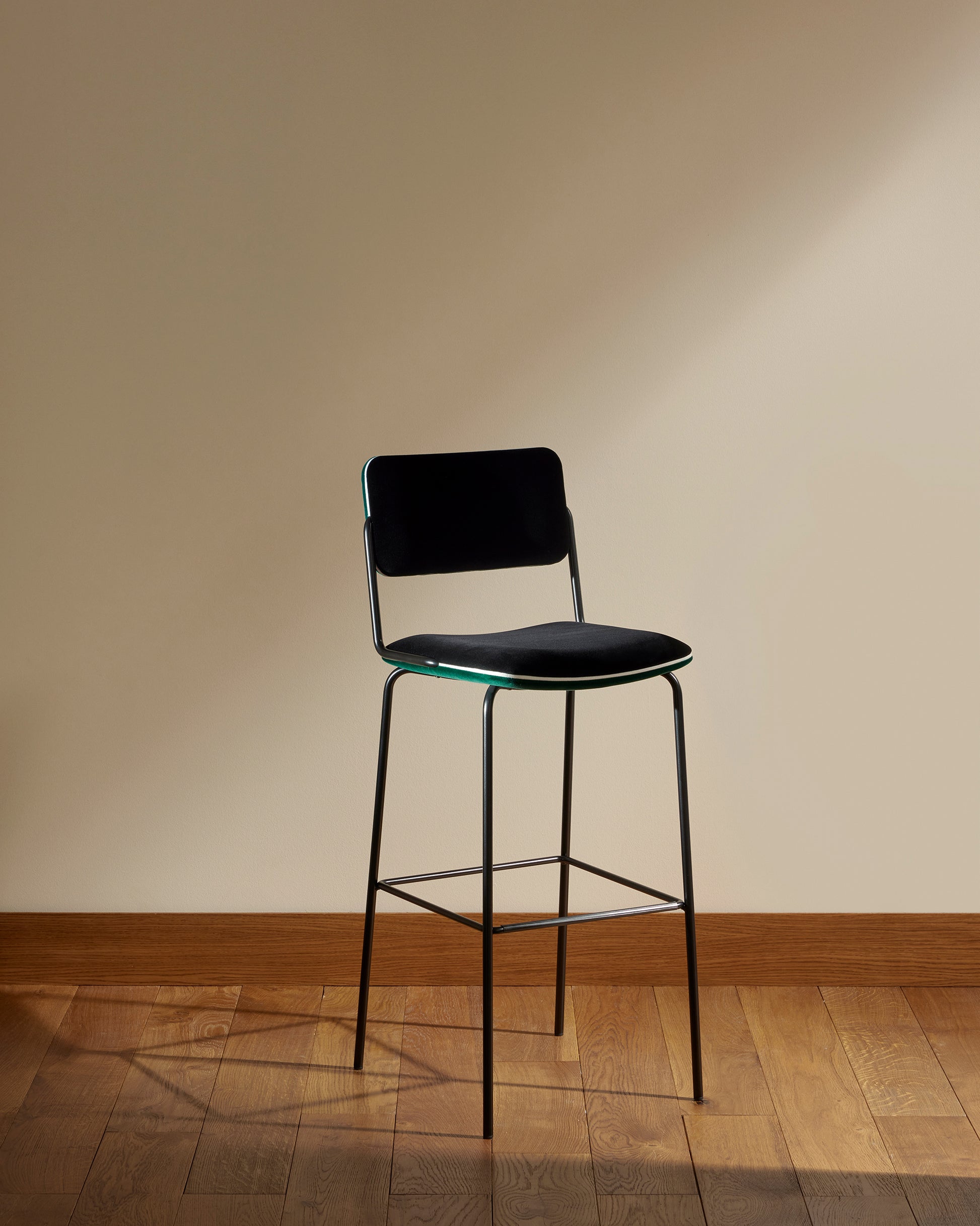 Chaise de bar Double Jeu - Vert design Maison Sarah Lavoine Vert Velours 51 cm 106 cm 3