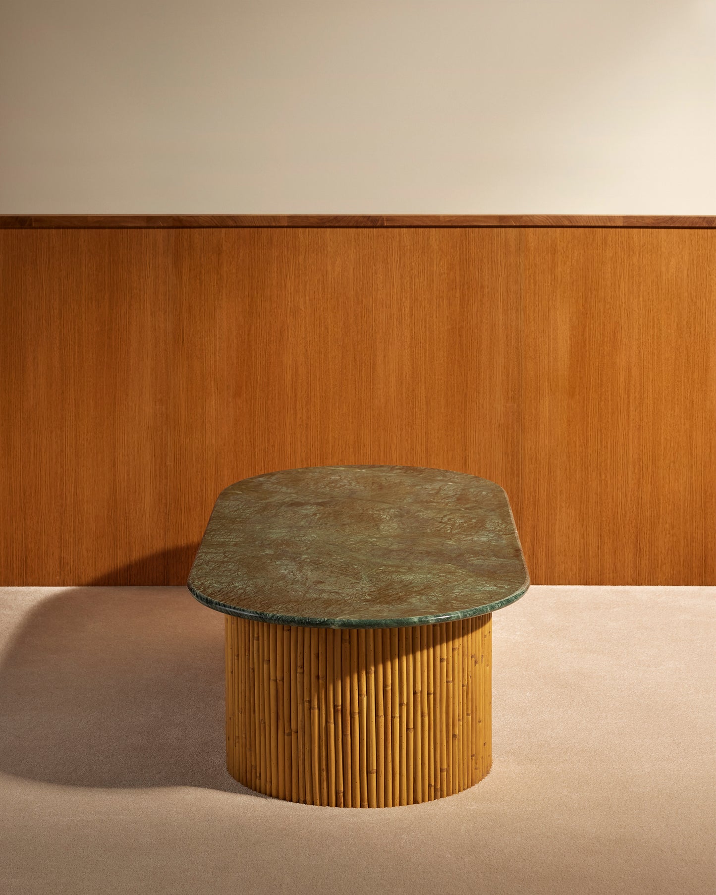Riviera coffee table - Green design Maison Sarah Lavoine Green Marble 144 cm 40 cm 4