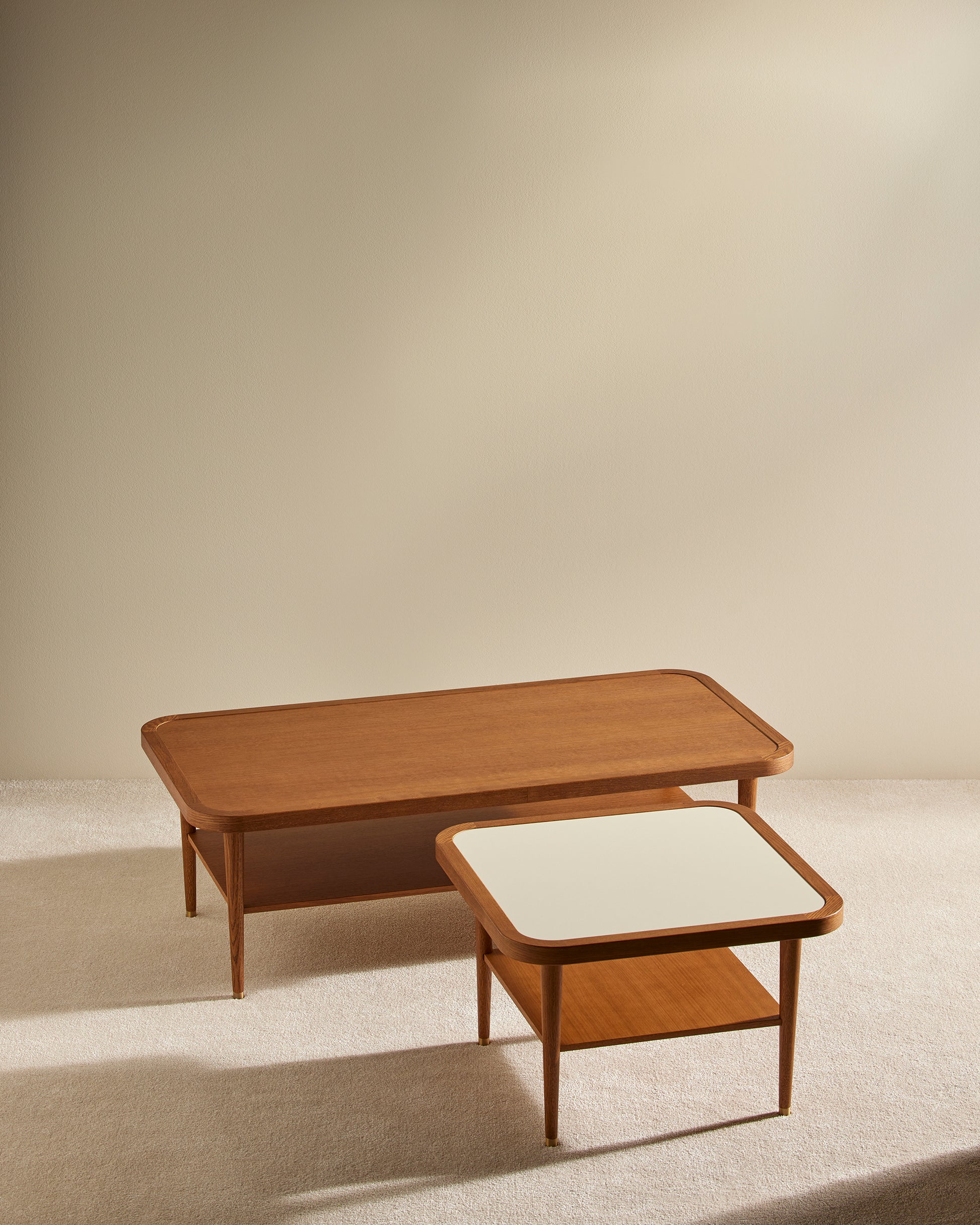 Table basse Puzzle - Ecru design Maison Sarah Lavoine Ecru Chêne 60 cm 40 cm 5