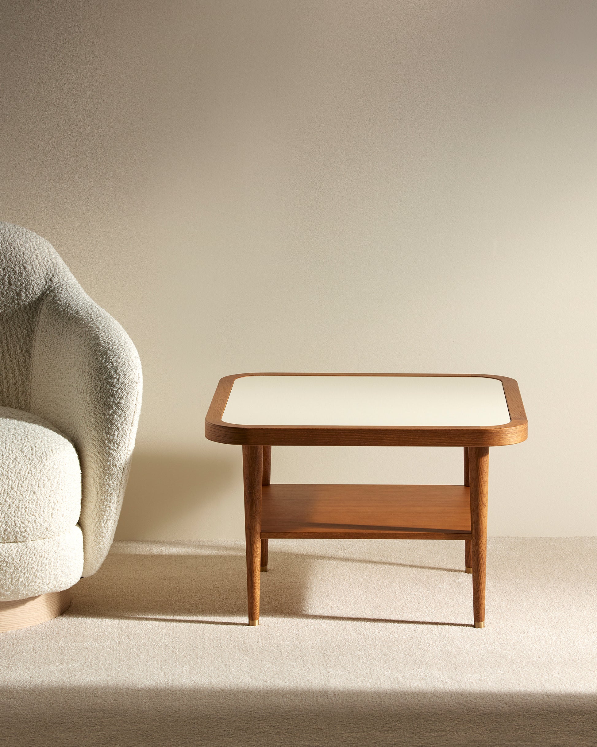 Table basse Puzzle - Ecru design Maison Sarah Lavoine Ecru Chêne 60 cm 40 cm 3