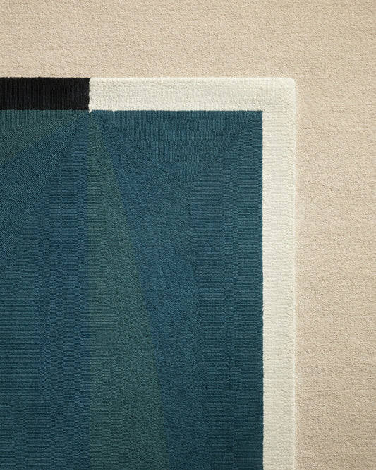 Abstract Rug - Blue Sarah design Maison Sarah Lavoine Blue Sarah Wool Small 170 cm | Medium 200 cm | Large 250 cm Small: 240 cm | Medium: 300 cm | Large: 350 cm 3