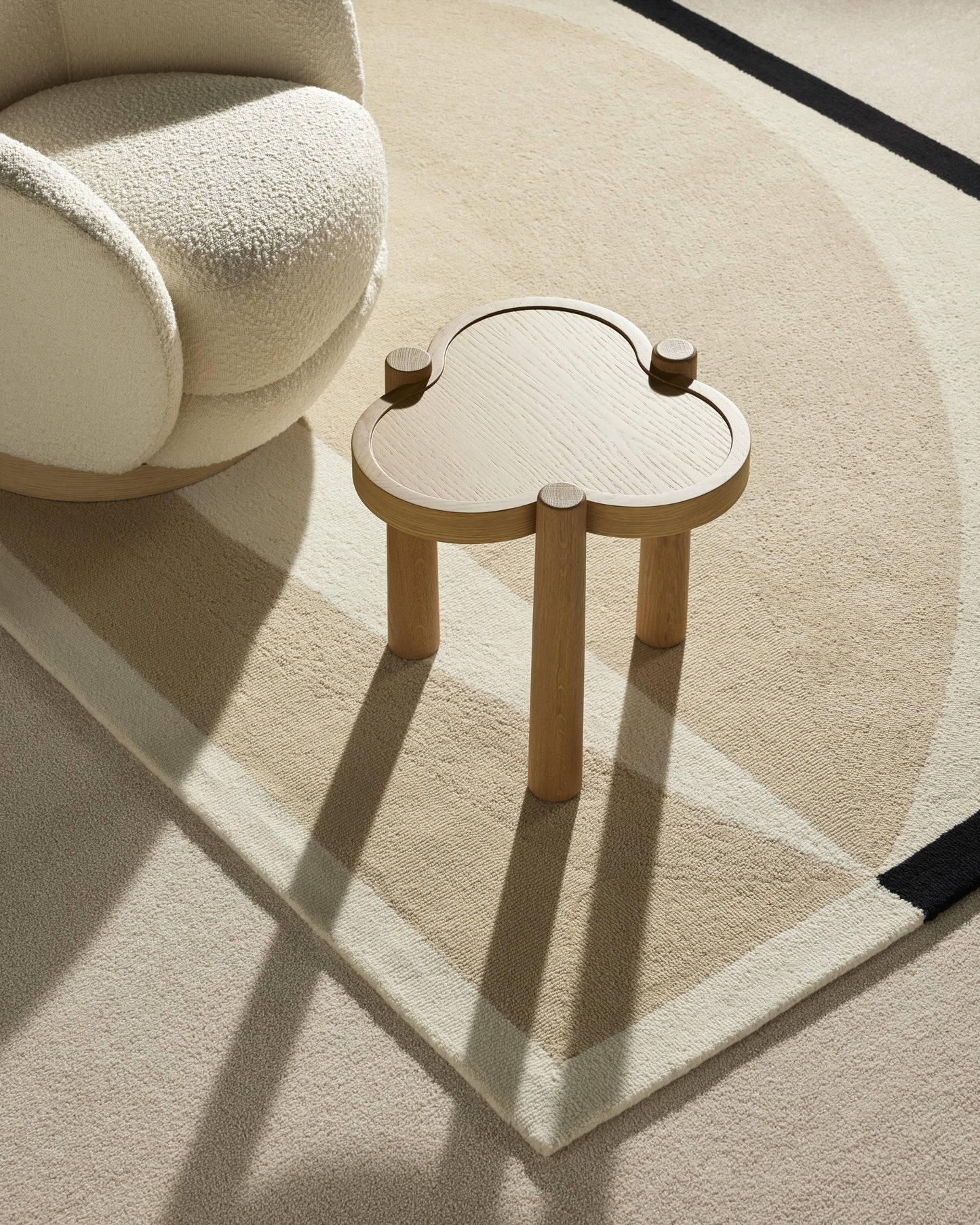 Tapis Abstrait - Lin design Maison Sarah Lavoine Lin Laine Petit 170 cm | Moyen 200 cm | Grand 250 cm Petit 240 cm | Moyen 300 cm | Grand 350 cm 2