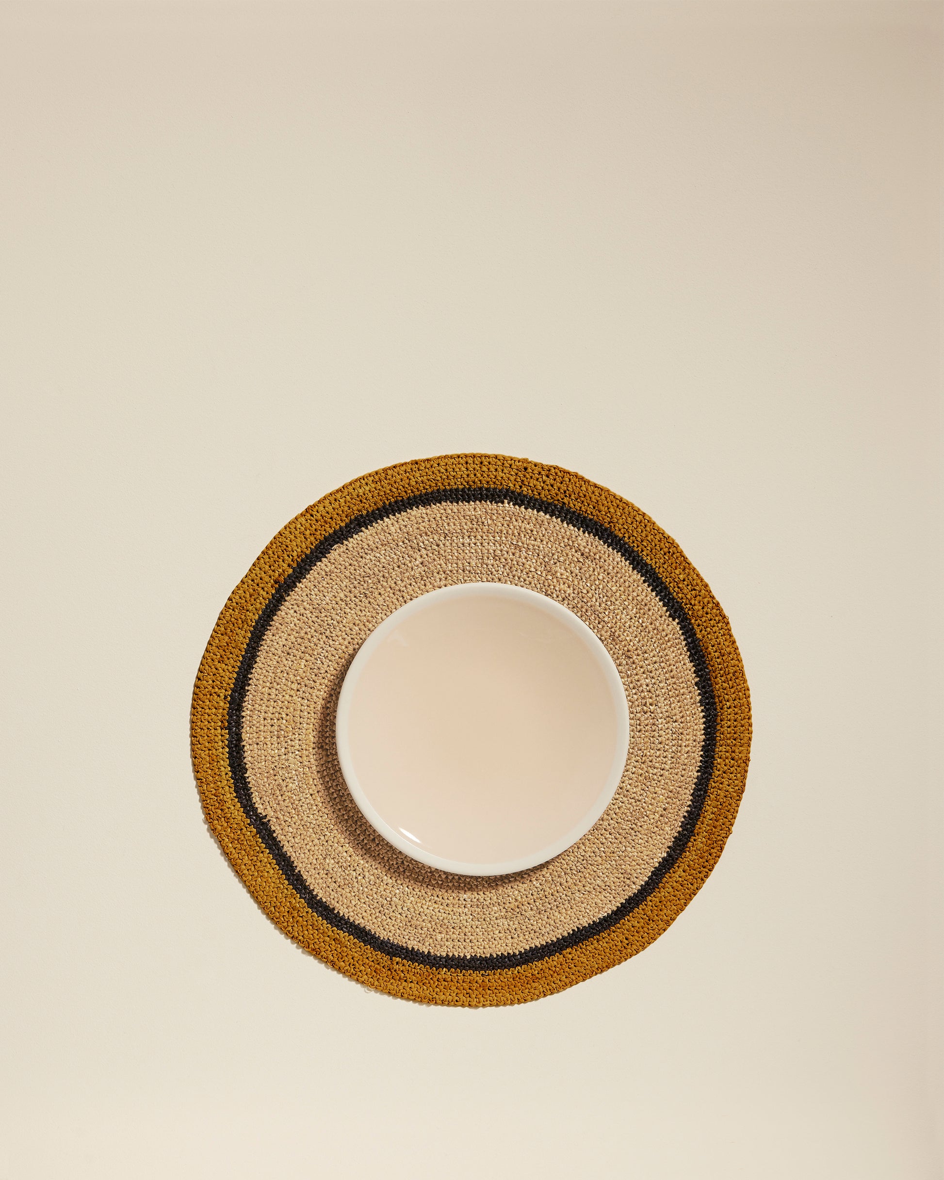 Set de table Globe - Naturel / Safran design Maison Sarah Lavoine Naturel / Safran Raphia   2