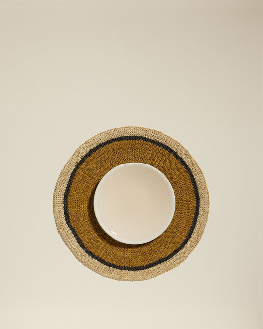 Set de table Globe - Safran / Naturel design Maison Sarah Lavoine Safran / Naturel Raphia 3