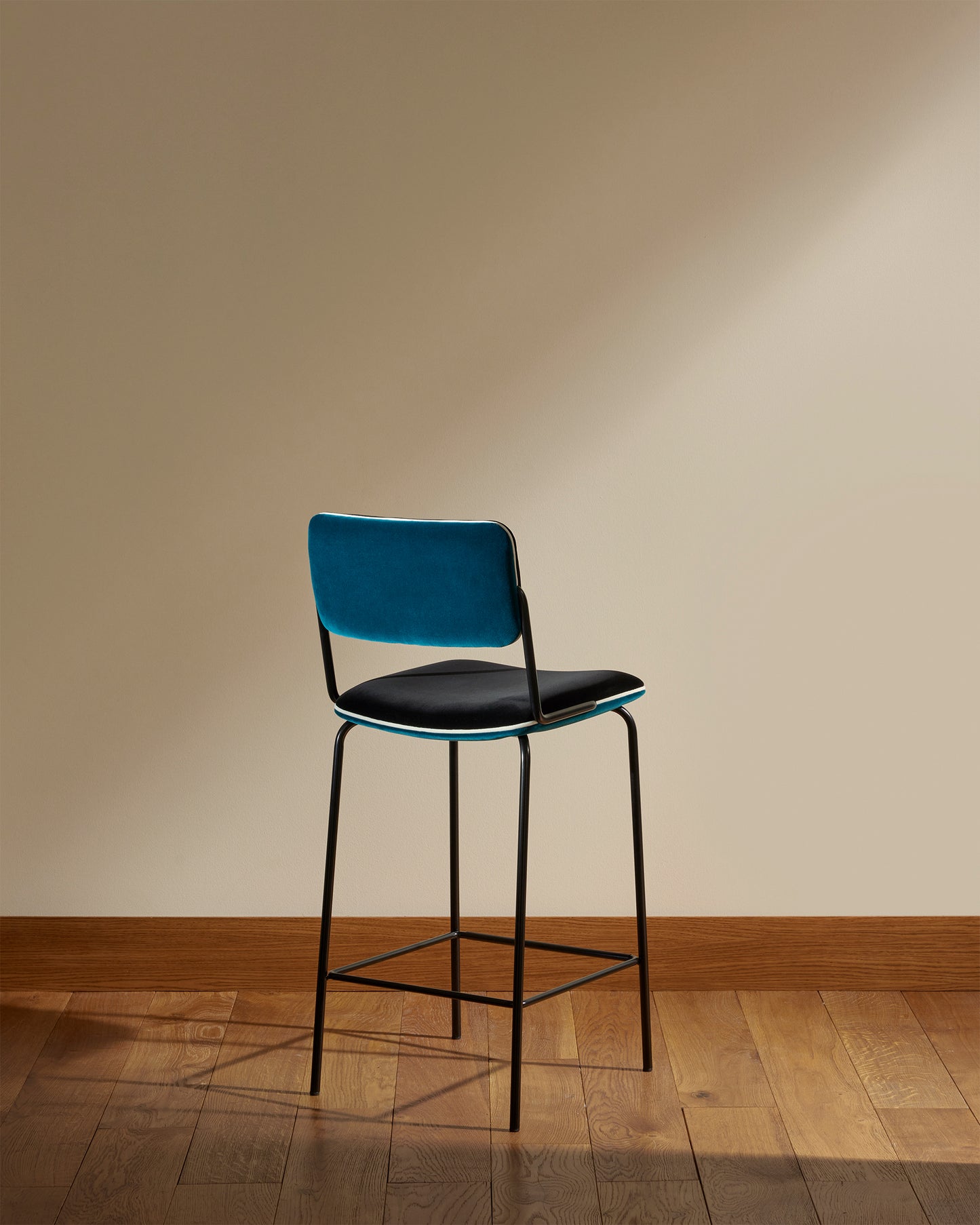 Chaise Ilot Double Jeu - Bleu Sarah design Maison Sarah Lavoine Bleu Sarah Velours 42 cm 95 cm 4