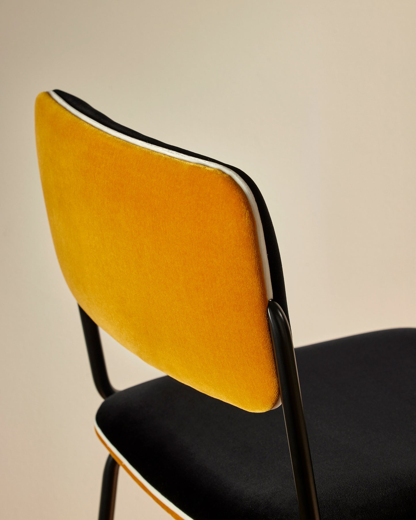 Chaise Ilot Double Jeu - Ocre design Maison Sarah Lavoine Ocre Velours 42 cm 95 cm 2