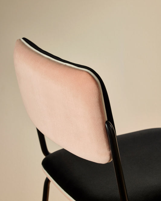 Chaise Ilot Double Jeu - Rose design Maison Sarah Lavoine Rose Velours 42 cm 95 cm 2