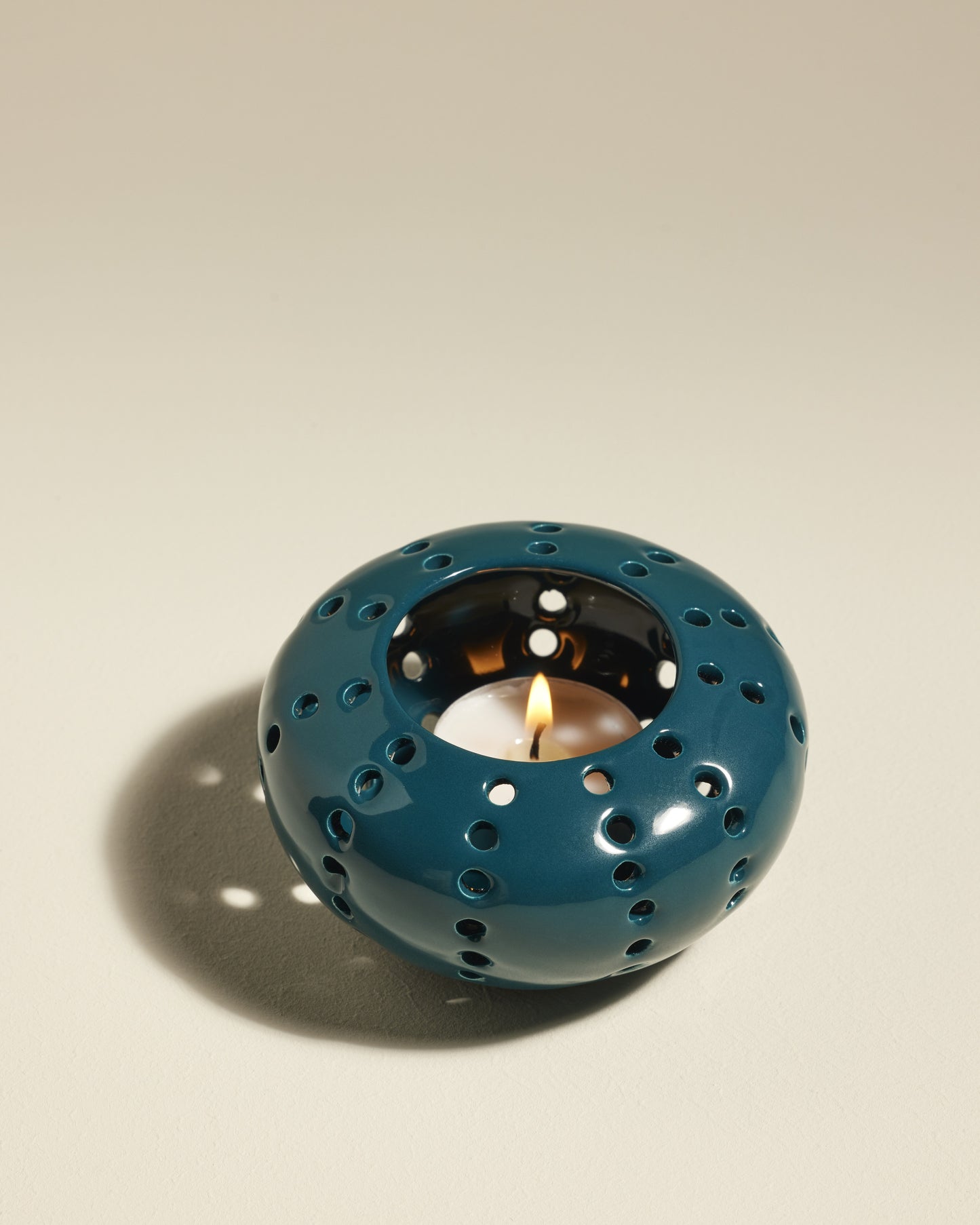 Photophore Oursin - Bleu Sarah design Maison Sarah Lavoine Bleu Sarah Verre 5 cm 2