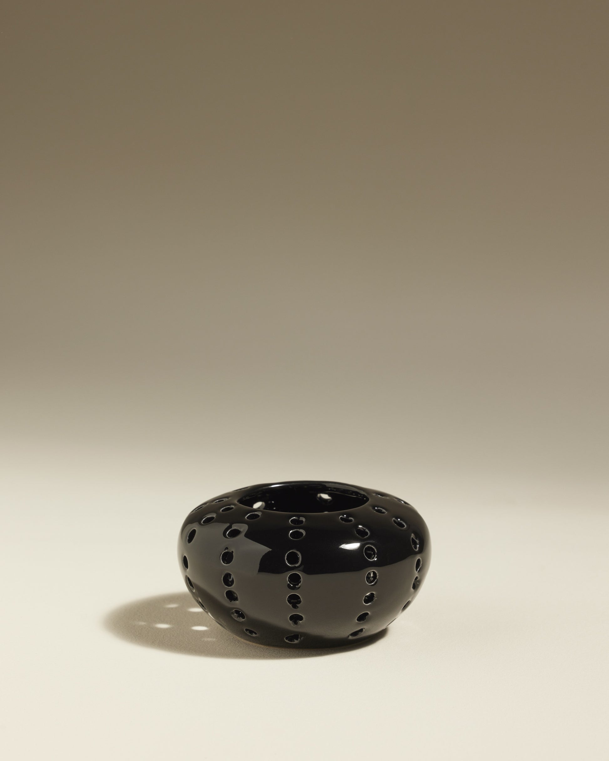 Photophore Oursin - Noir design Maison Sarah Lavoine Noir Grès  5 cm 1