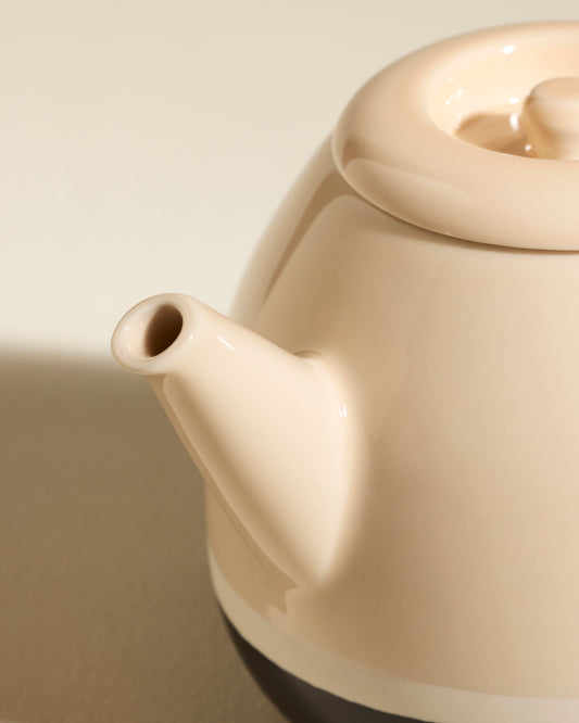 Theière Sicilia - Ecru haut de gamme Maison Sarah Lavoine Ecru Céramique 21 cm 3