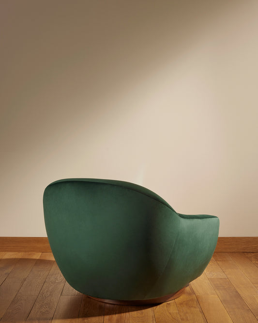 Fauteuil Bozzolo - Vert Forêt design Maison Sarah Lavoine Vert Forêt Velours 110 cm 91 cm 4
