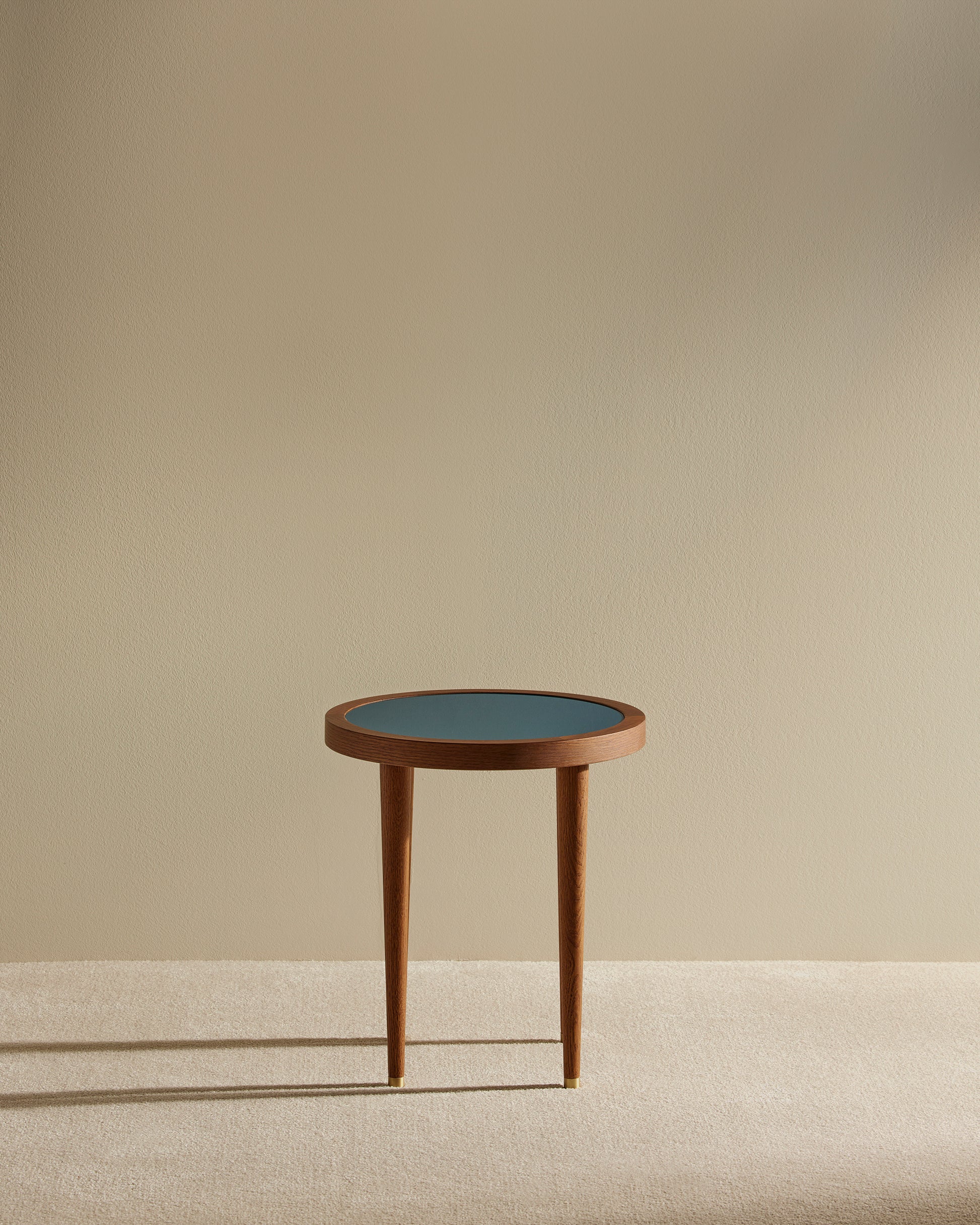 Table basse ronde Puzzle - Bleu Sarah design Maison Sarah Lavoine Bleu Sarah Chêne  45 cm 1