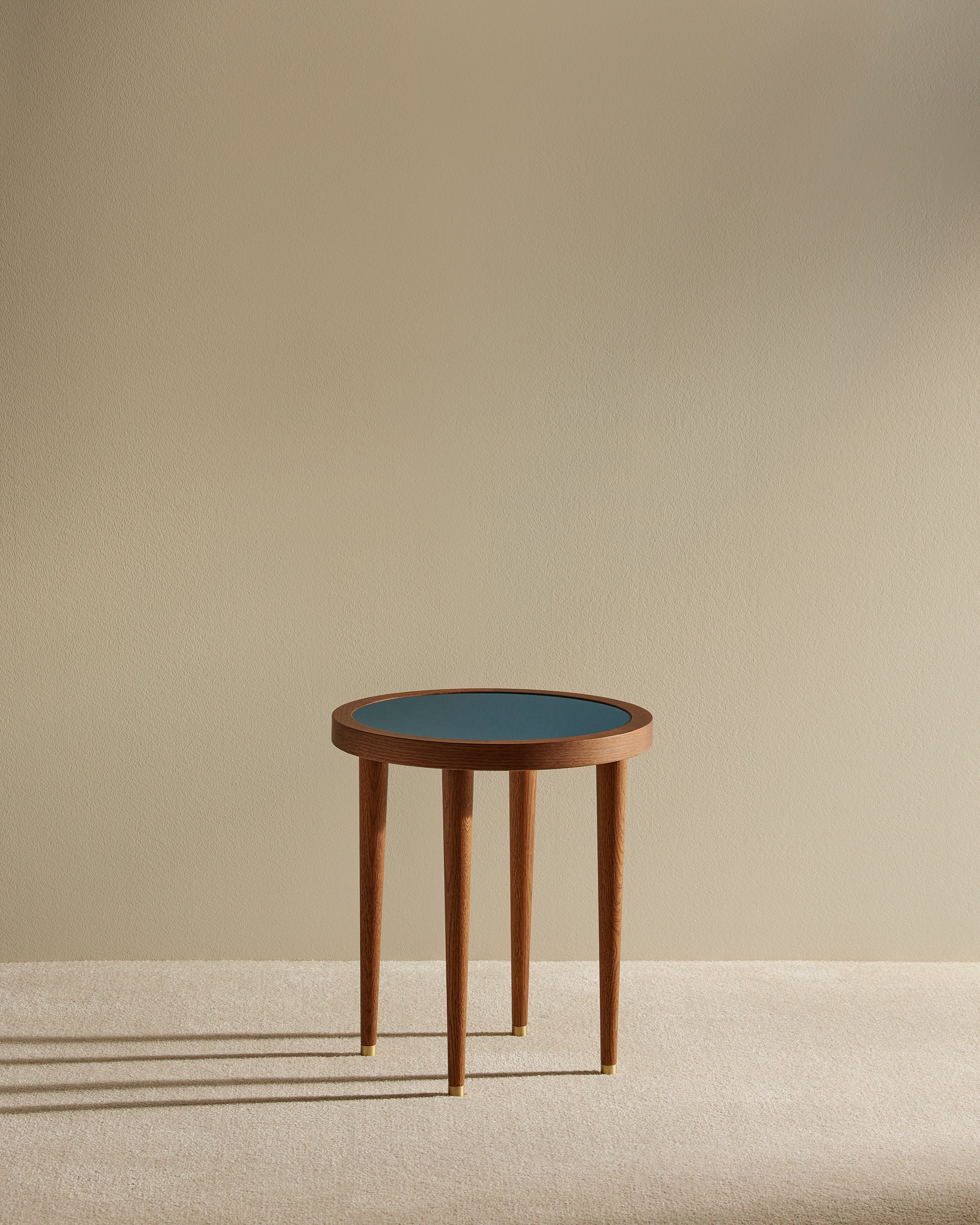 Table basse ronde Puzzle - Bleu Sarah design Maison Sarah Lavoine Bleu Sarah Chêne  45 cm 3