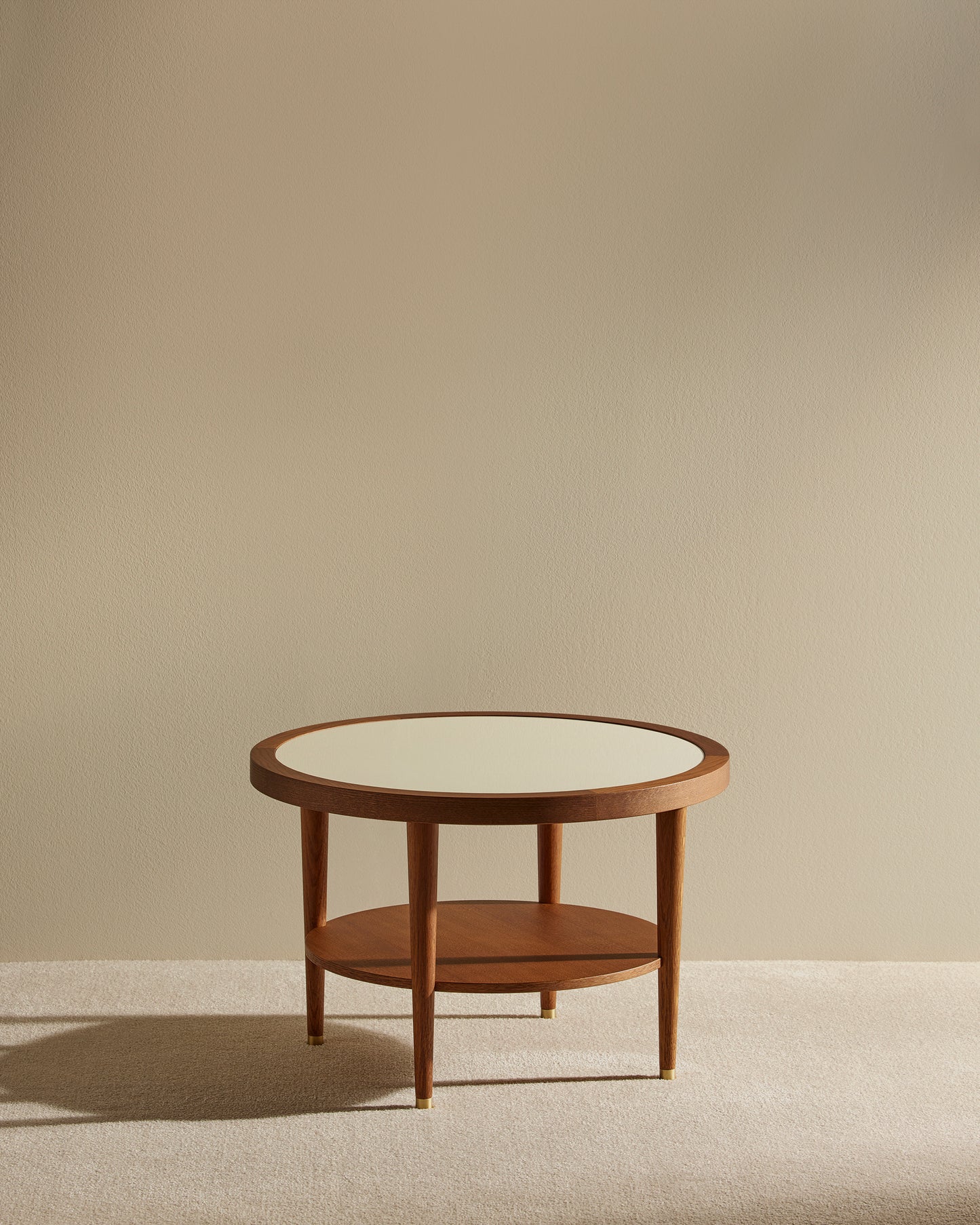 Table basse ronde Puzzle - Ecru design Maison Sarah Lavoine Ecru Chêne  40 cm 3