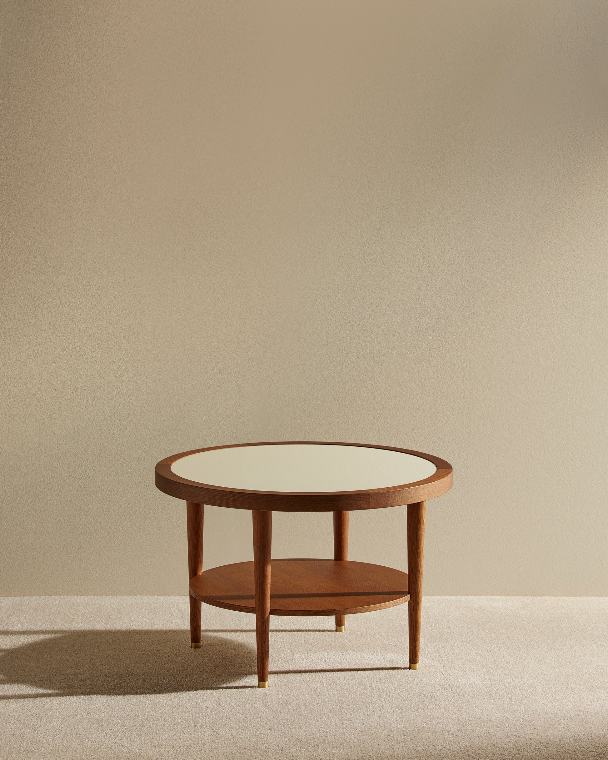 Table basse ronde Puzzle - Ecru design Maison Sarah Lavoine Ecru Chêne  40 cm 3