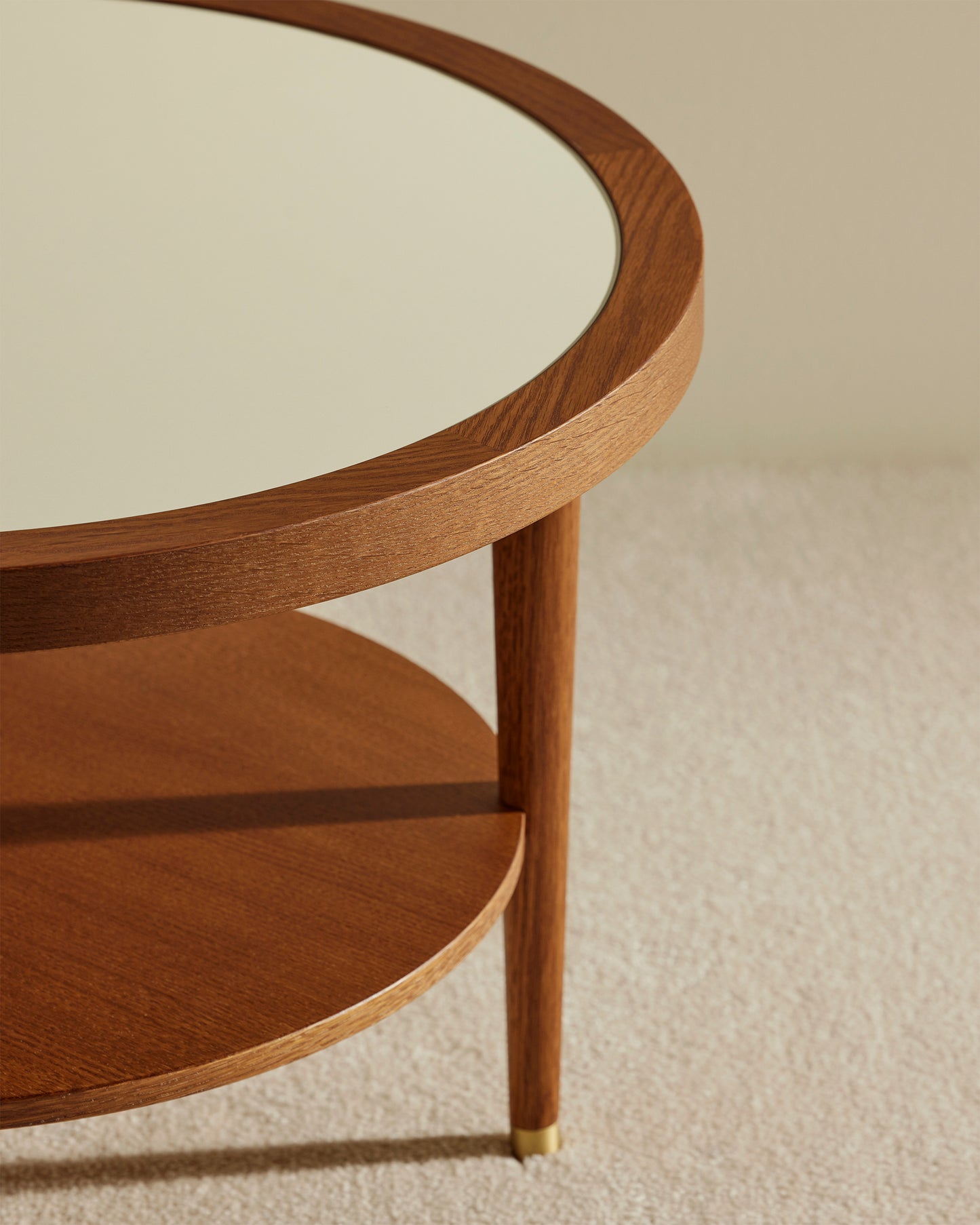 Table basse ronde Puzzle - Ecru design Maison Sarah Lavoine Ecru Chêne  40 cm 2