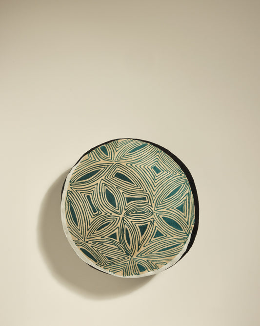 Coussin Sombra - Bleu Sarah design Maison Sarah Lavoine Bleu Sarah Coton   1