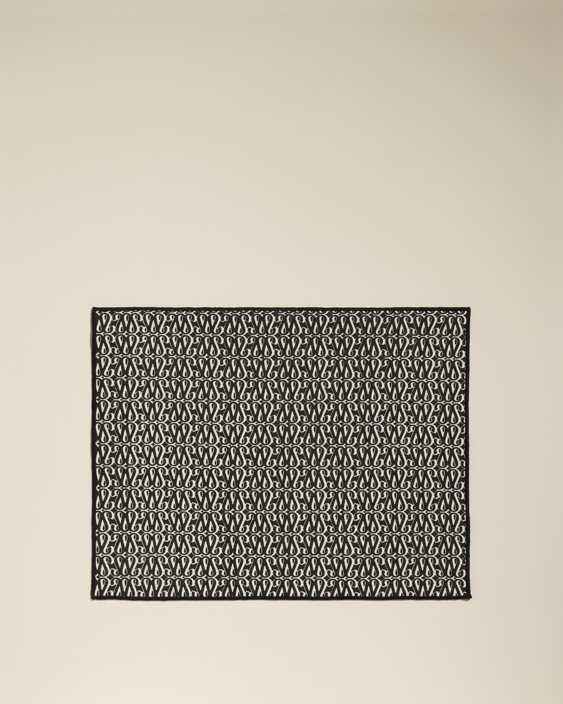 Set de table Sarah - Noir design Maison Sarah Lavoine Noir Coton 35 cm 45 cm 1