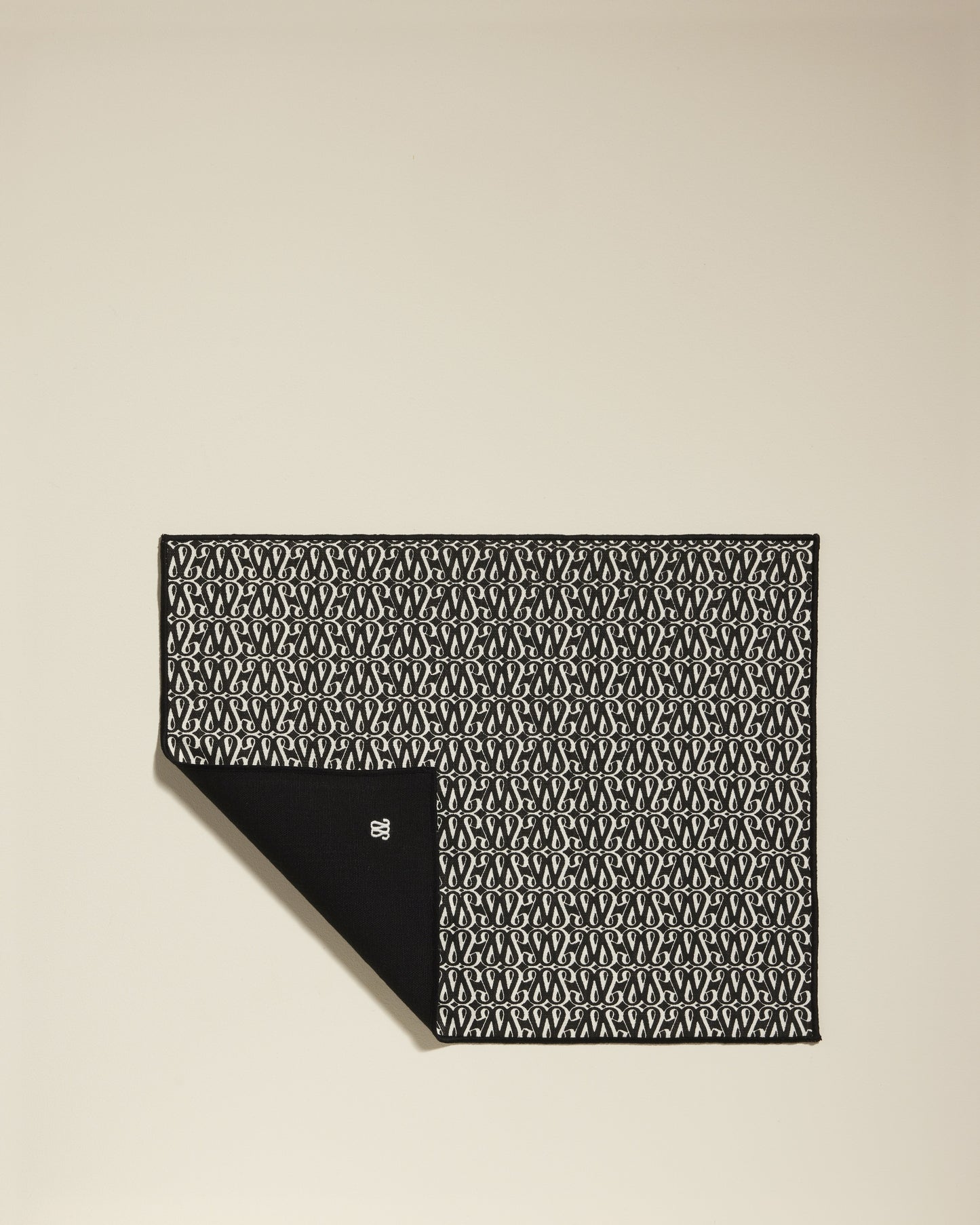 Set de table Sarah - Noir design Maison Sarah Lavoine Noir Coton 35 cm 45 cm 2